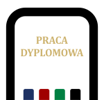 Oprawa twarda z napisem PRACA DYPLOMOWA